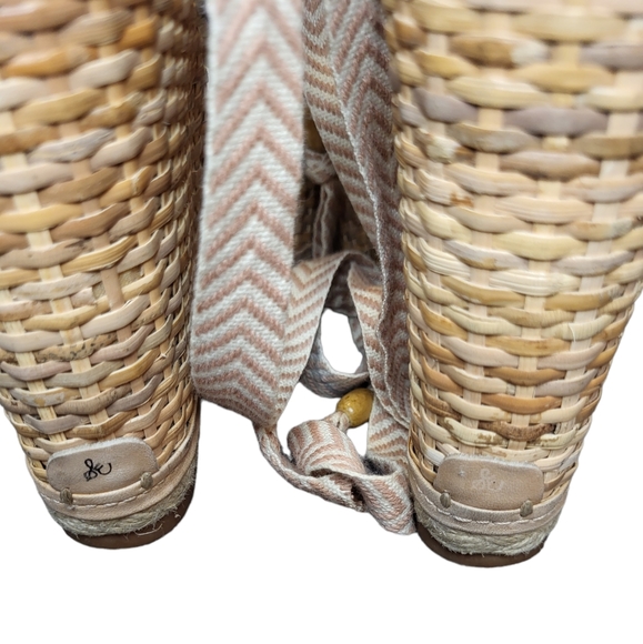 Sam Edelman Trey Beaded Wedge Sandal Espadrille  Size 7.5 - Picture 6 of 13